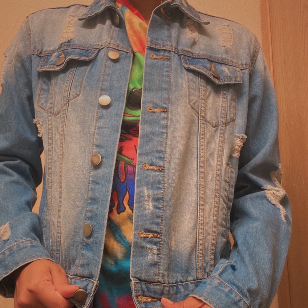 Distressed Jean Jacket